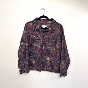 Christopher & Banks Swirl Pattern - Light Jacket